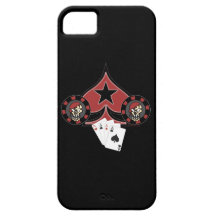 Skull Pokerchip iPhone 5 Case