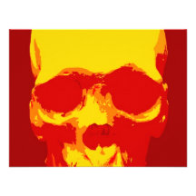Skull Pop Art Invite
