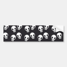 Skull Print Bumper Stickers
