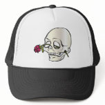 Skull ~ Red Rose 2 Tattoo Skull Fantasy Art hats
