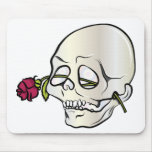 Skull ~ Red Rose 2 Tattoo Skull Fantasy Art mousepads