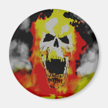 skull refrigerator magnet