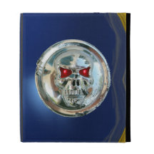 SKULL RIDERS MONOGRAM blue iPad Case