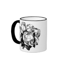 Skull Roses Coffee Mugs