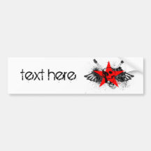 skull shirt bumper stickers