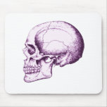 Skull Side Purple Mouse Pads