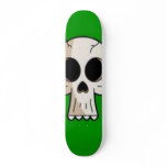 skull skate board deck