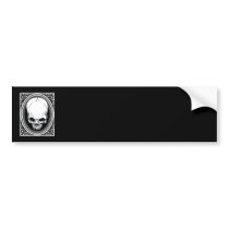Skull ~ Skeleton Skulls Gothic Black Bumper Sticker