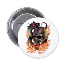 Skull + Snake Button