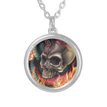 Skull + Snake Personalized Necklace