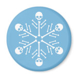 Skull Snowflakes magnets