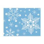 Skull Snowflakes postcards