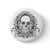 Skull Spade with gold Buttons