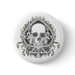 Skull Spade with gold buttons