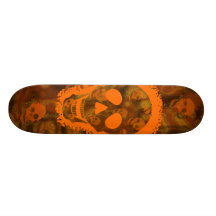 Skull Spectres Big Skull Orange skateboard