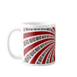 Skull Spiral: Custom Coffee Mug: White Background