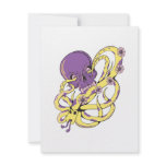 skull squid attack vector cartoon art invitations