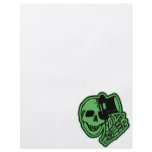 Skull Top Hat Gentleman Green Full Color Flyer