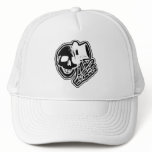 Skull Top Hat Gentleman Negative B&W