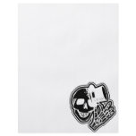 Skull Top Hat Gentleman Negative B&W flyers