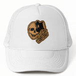 Skull Top Hat Gentleman Orange