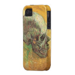 Skull, Vincent van Gogh, Vintage Impressionism Art iPhone 4 Case