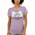 skull, Warning...Zombie bites may cause unsavor... t-shirts