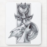 Skull Watch Mouse Mat