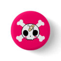 Skull with Band-aid buttons