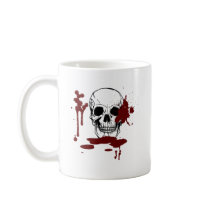 Skull with blood mug
