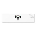 Skull With Bunches bumper stickers
