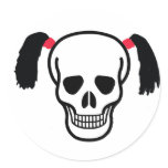 Skull With Bunches stickers