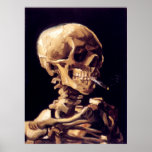 Skull With Cigarette, Van Gogh Posters