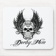 skull with derby mum mousemats