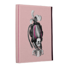 Skull with Hair iPad Folio Case