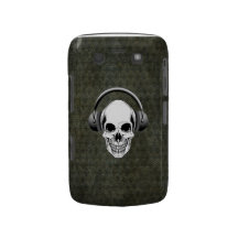 Skull with Headphones BlackBerry Bold Blackberry Bold Covers