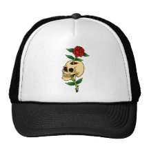 Skull with Rose Hat