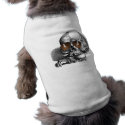 SKULL WITH SUNGLASSES AND WOMEN PRINT pet clothing