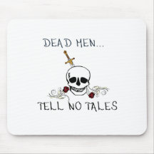Skull With Sword Design Mousepads