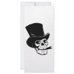 Skull with Top Hat and Cigar rack cards