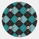 Skullgyle Round Stickers