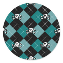 Skullgyle Round Stickers
