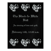 SkullHeart Personalized Invitations