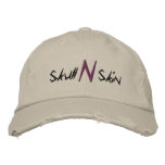Skullnskin Embroidered Cap ( Nude ) embroidered hats