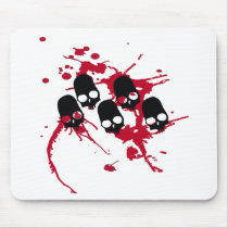 Skulls and Blood Mouse Pad