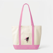 Skulls-and-Curls Canvas Bags