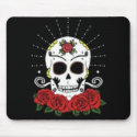 Skulls and Roses Mousepad
