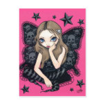 "Skulls and Stars" Postcard