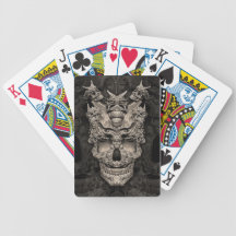 Skulls Bicycle Poker Cards