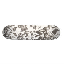 skulls custom skate board